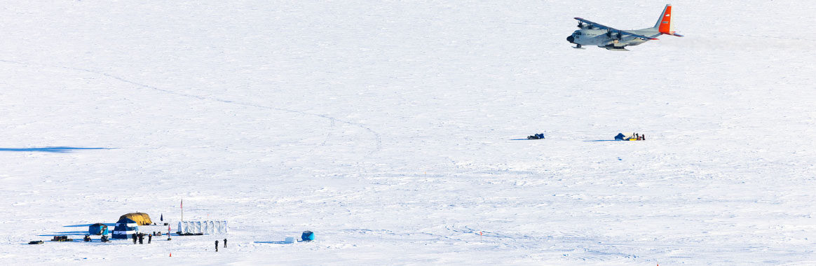 109th Airlift Wing Lands LC-130 Hercules on Fresh Water Ice